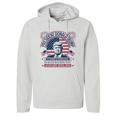 Donald Trump Wins 47th President 2024 Potus Inauguration Performance Fleece Hoodie