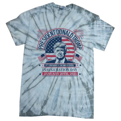 Donald Trump Wins 47th President 2024 Potus Inauguration Tie-Dye T-Shirt