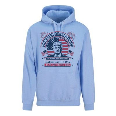 Donald Trump Wins 47th President 2024 Potus Inauguration Unisex Surf Hoodie