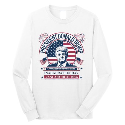 Donald Trump Wins 47th President 2024 Potus Inauguration Long Sleeve Shirt