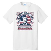 Donald Trump Wins 47th President 2024 Potus Inauguration Tall T-Shirt