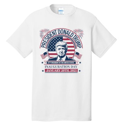 Donald Trump Wins 47th President 2024 Potus Inauguration Tall T-Shirt