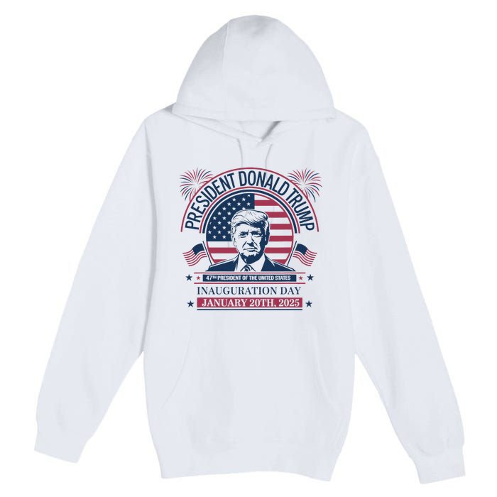 Donald Trump Wins 47th President 2024 Potus Inauguration Premium Pullover Hoodie