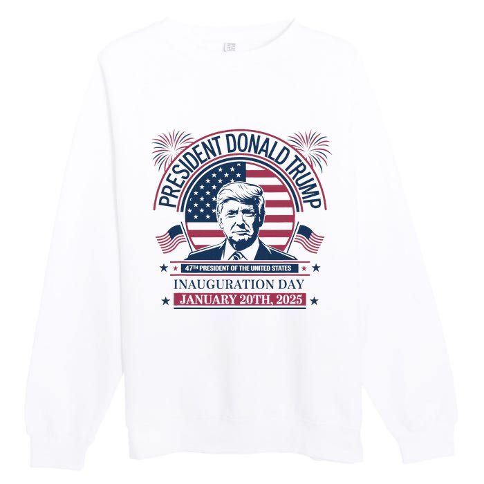 Donald Trump Wins 47th President 2024 Potus Inauguration Premium Crewneck Sweatshirt