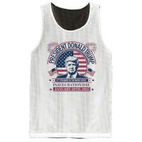 Donald Trump Wins 47th President 2024 Potus Inauguration Mesh Reversible Basketball Jersey Tank