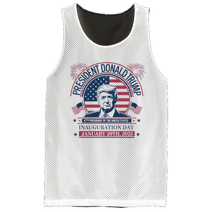 Donald Trump Wins 47th President 2024 Potus Inauguration Mesh Reversible Basketball Jersey Tank