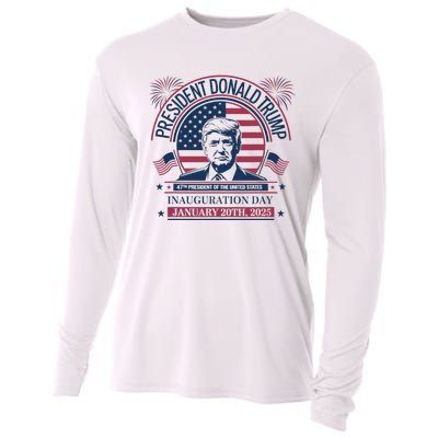 Donald Trump Wins 47th President 2024 Potus Inauguration Cooling Performance Long Sleeve Crew