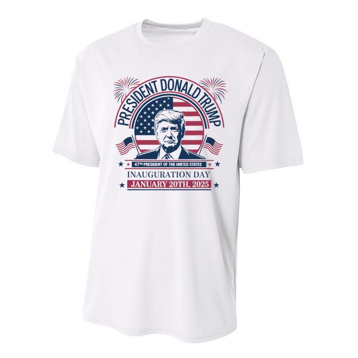 Donald Trump Wins 47th President 2024 Potus Inauguration Performance Sprint T-Shirt