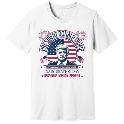 Donald Trump Wins 47th President 2024 Potus Inauguration Premium T-Shirt