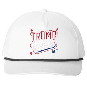 Donald Trump Won 2024 Election Republican Win Trump Won 2024 Snapback Five-Panel Rope Hat