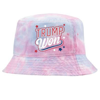 Donald Trump Won 2024 Election Republican Win Trump Won 2024 Tie-Dyed Bucket Hat