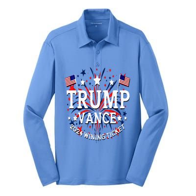 Donald Trump Won 2024 Election Inauguration Silk Touch Performance Long Sleeve Polo