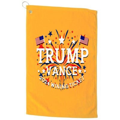 Donald Trump Won 2024 Election Inauguration Platinum Collection Golf Towel