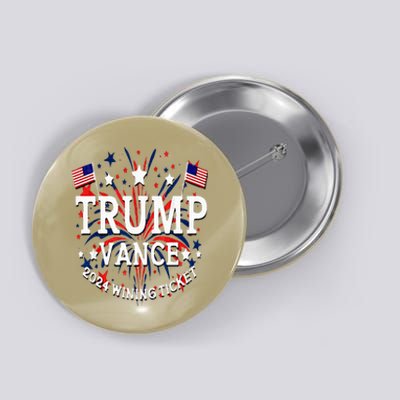 Donald Trump Won 2024 Election Inauguration Button