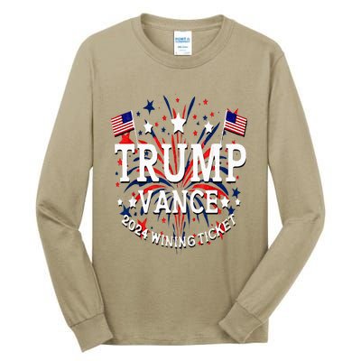 Donald Trump Won 2024 Election Inauguration Tall Long Sleeve T-Shirt