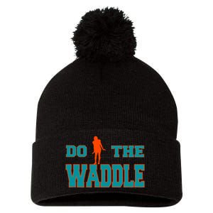 Do The Waddle Football Dance Pom Pom 12in Knit Beanie