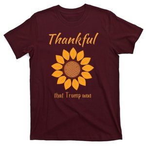 Donald Trump Won Thanksgiving Thankful Election 2024 T-Shirt