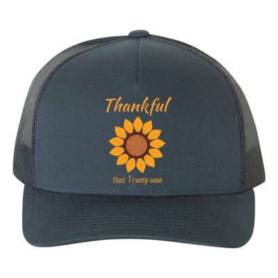 Donald Trump Won Thanksgiving Thankful Election 2024 Yupoong Adult 5-Panel Trucker Hat