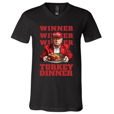 Donald Trump Winner Chicken Dinner President Trump V-Neck T-Shirt