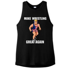 Donald Trump Wrestling Gift Ladies PosiCharge Tri-Blend Wicking Tank