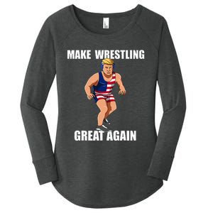 Donald Trump Wrestling Gift Women's Perfect Tri Tunic Long Sleeve Shirt