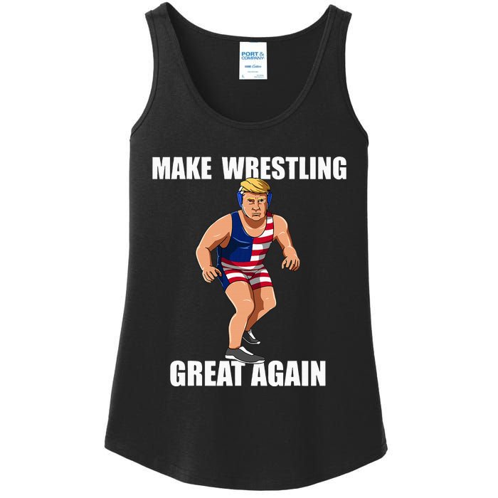 Donald Trump Wrestling Gift Ladies Essential Tank