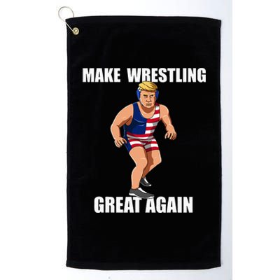 Donald Trump Wrestling Gift Platinum Collection Golf Towel