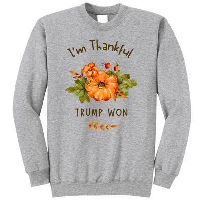 Donald Trump Won Thanksgiving Thankful Election 2024 Sweatshirt