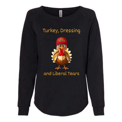 Donald Trump Won Thanksgiving Turkey Dressing Liberal Tears Womens California Wash Sweatshirt