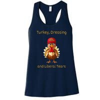 Donald Trump Won Thanksgiving Turkey Dressing Liberal Tears Women's Racerback Tank