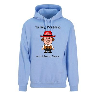 Donald Trump Won Thanksgiving Turkey Dressing Liberal Tears Unisex Surf Hoodie