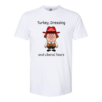 Donald Trump Won Thanksgiving Turkey Dressing Liberal Tears Softstyle CVC T-Shirt