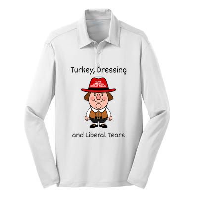 Donald Trump Won Thanksgiving Turkey Dressing Liberal Tears Silk Touch Performance Long Sleeve Polo