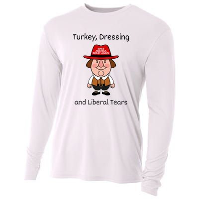 Donald Trump Won Thanksgiving Turkey Dressing Liberal Tears Cooling Performance Long Sleeve Crew