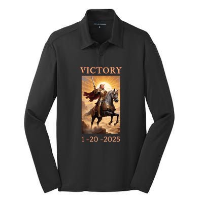 Donald Trump Won Inauguration Maga Silk Touch Performance Long Sleeve Polo