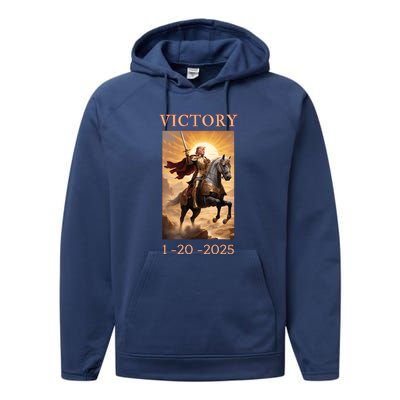 Donald Trump Won Inauguration Maga Performance Fleece Hoodie