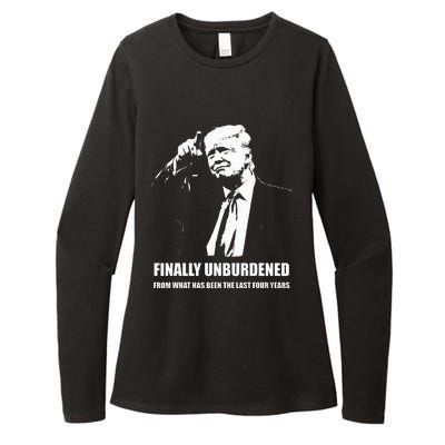 Donald Trump Wins – Finally Unburdened From The Last 4 Years Womens CVC Long Sleeve Shirt