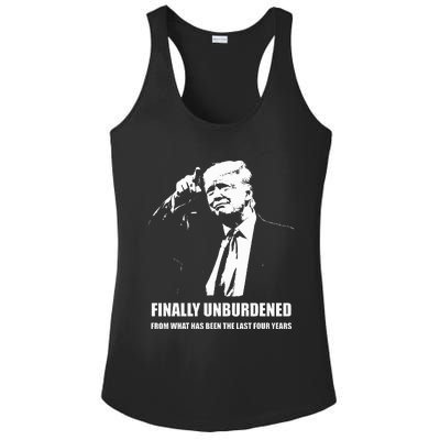 Donald Trump Wins – Finally Unburdened From The Last 4 Years Ladies PosiCharge Competitor Racerback Tank