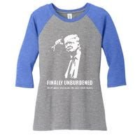 Donald Trump Wins – Finally Unburdened From The Last 4 Years Women's Tri-Blend 3/4-Sleeve Raglan Shirt