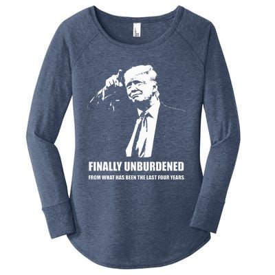 Donald Trump Wins – Finally Unburdened From The Last 4 Years Women's Perfect Tri Tunic Long Sleeve Shirt