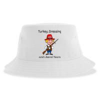 Donald Trump Won Thanksgiving Turkey Dressing Liberal Tears Sustainable Bucket Hat