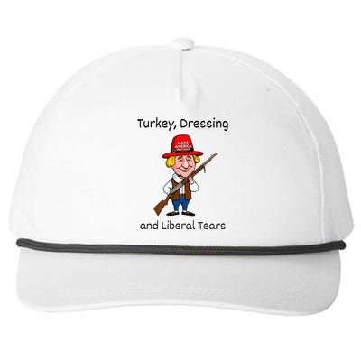 Donald Trump Won Thanksgiving Turkey Dressing Liberal Tears Snapback Five-Panel Rope Hat