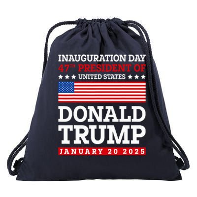 Donald Trump Won 2024 Election Inauguration January 20 2025 Drawstring Bag