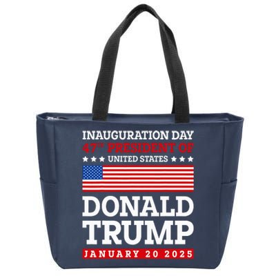 Donald Trump Won 2024 Election Inauguration January 20 2025 Zip Tote Bag