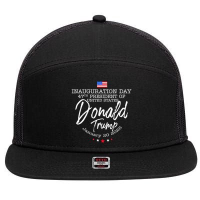 Donald Trump Won 2024 Election Inauguration Funny Gift 7 Panel Mesh Trucker Snapback Hat