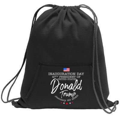 Donald Trump Won 2024 Election Inauguration Funny Gift Sweatshirt Cinch Pack Bag