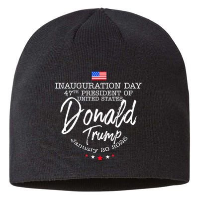 Donald Trump Won 2024 Election Inauguration Funny Gift Sustainable Beanie