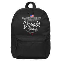 Donald Trump Won 2024 Election Inauguration Funny Gift 16 in Basic Backpack