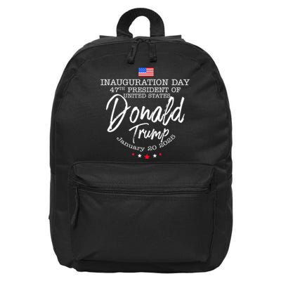 Donald Trump Won 2024 Election Inauguration Funny Gift 16 in Basic Backpack