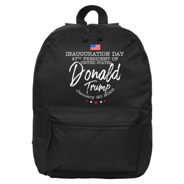 Donald Trump Won 2024 Election Inauguration Funny Gift 16 in Basic Backpack